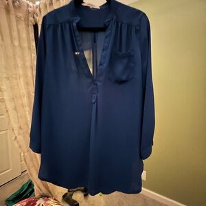 Chic Navy Women's Blouse